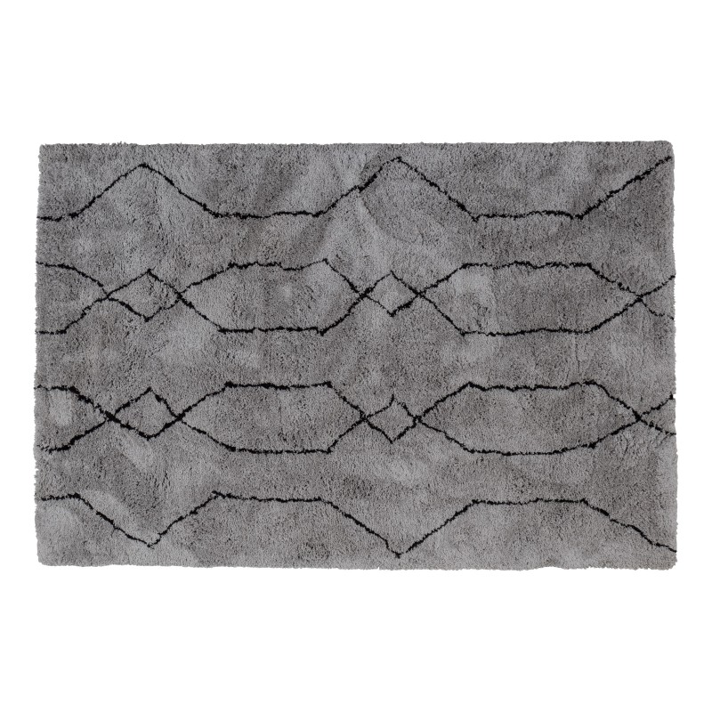 RUG SOFT 300 GREY BLACK